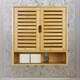image 3 of Wooden Bathroom Wall Storage Cabinet Organiser Natural Brown Brown