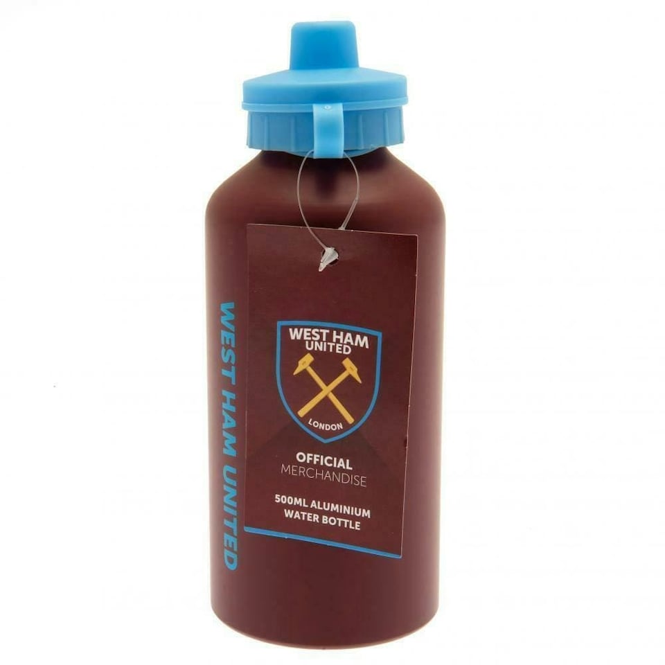image 1 of West Ham United FC Matte Bottle - Claret Red/Sky Blue - One Size