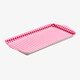 image 1 of Zeal Melamine Sandwich Serving Tray, Gingham Pattern, 25 x 13cm, Neon Pink