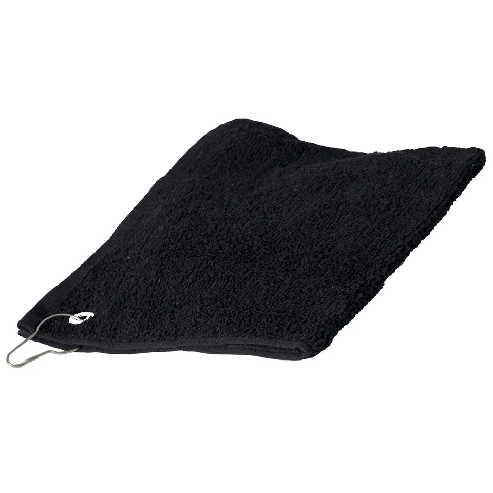 Towel City Luxury Range 550 GSM - Sports Golf Towel (30 X 50 CM) - Black - One Size
