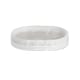 image 1 of Showerdrape Bianco Frost Onyx White Striped Soap Dish