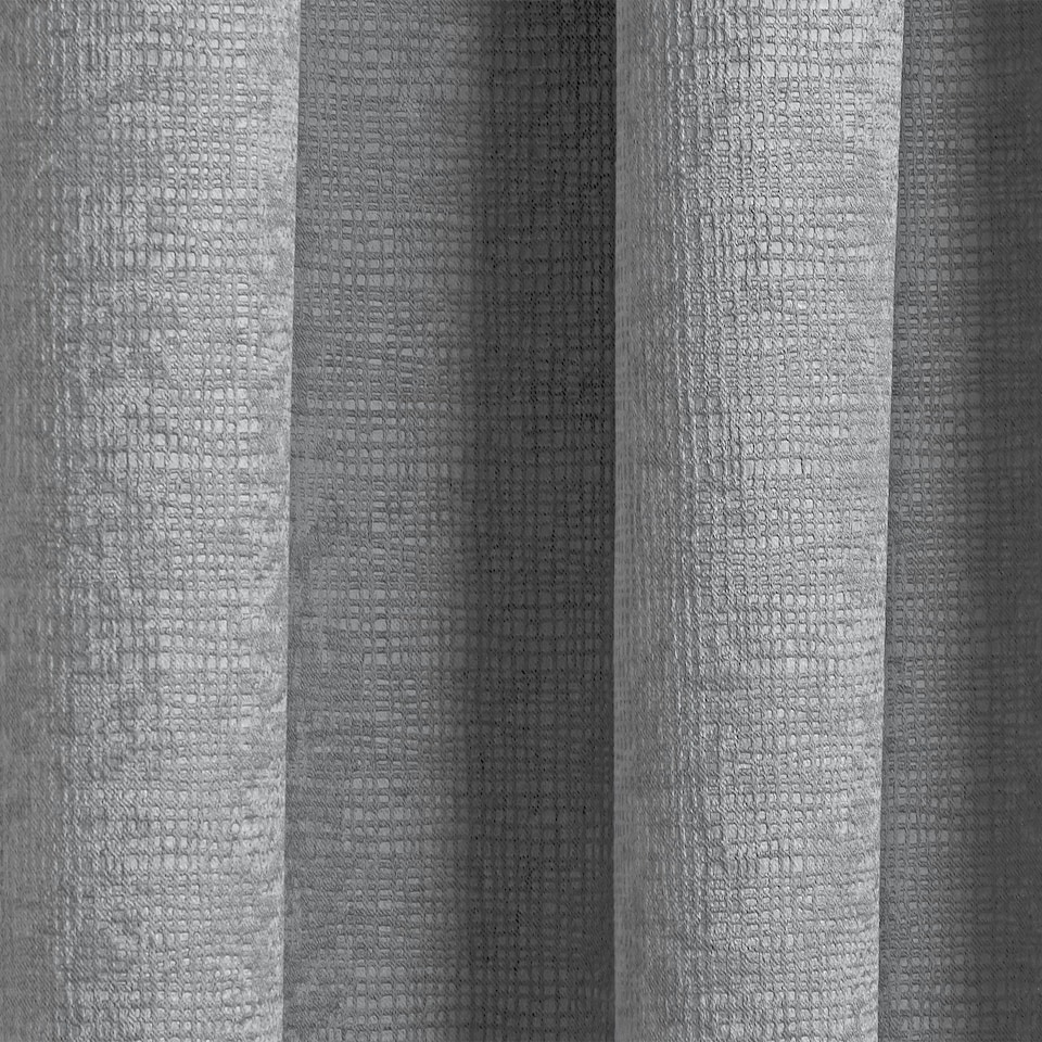image 1 of Matrix Grey Curtains 66 x 90 inch (168 x 229 cm) Room Darkening Pencil Pleat Thermal Noise Reducing Curtains for Bedroom and Living Room