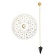 image 3 of Something Different Astrology Wheel Pendulum Divination Kit - White/Black/Gold - One Size