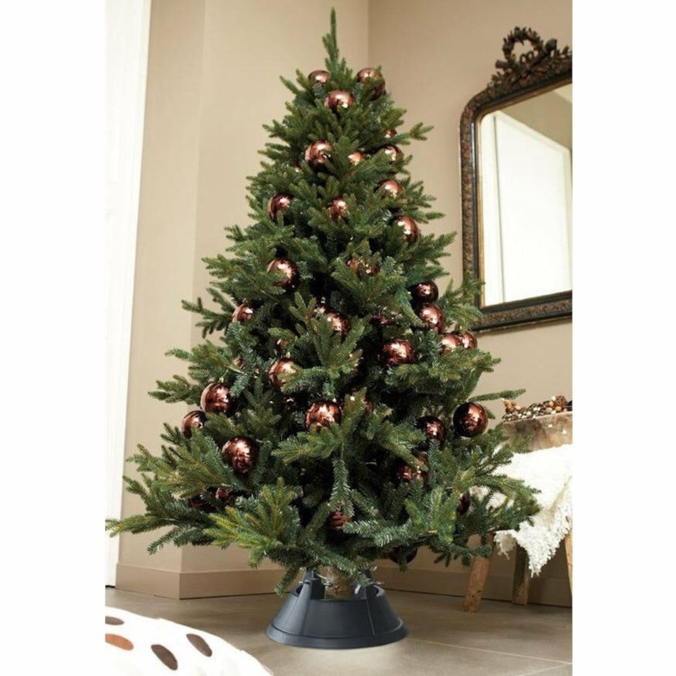image 1 of Elho Nordman Anthracite Grey Christmas Tree Stand for Real Trees up to 10ft Tall