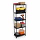 image 1 of 5 Tier Black Plastic Heavy Duty Shelving Racking Storage Unit