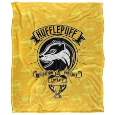 Harry Potter Dedication, Patience, Loyalty Hufflepuff Blanket - Multicoloured - One Size