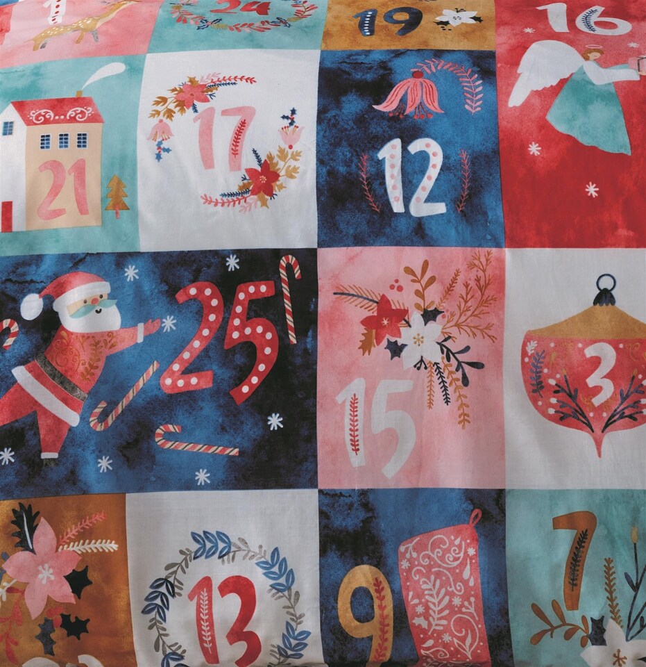 image 1 of Advent Calendar Multi Duvet Cover Set | Multi | Multi