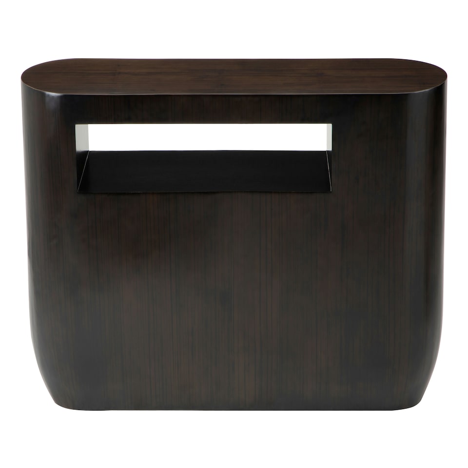 image 1 of Gabelle Oblong Console Table Brown