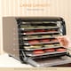image 7 of HOMCOM Digital Food Dehydrator with 6 Stainless Steel Tray, 350W Food Dryer Machine with LED Touch Panel, Adjustable Temperature, 48H Timer for Drying Fruit, Meat, Vegetable, Jerky, Pet Treat, Black