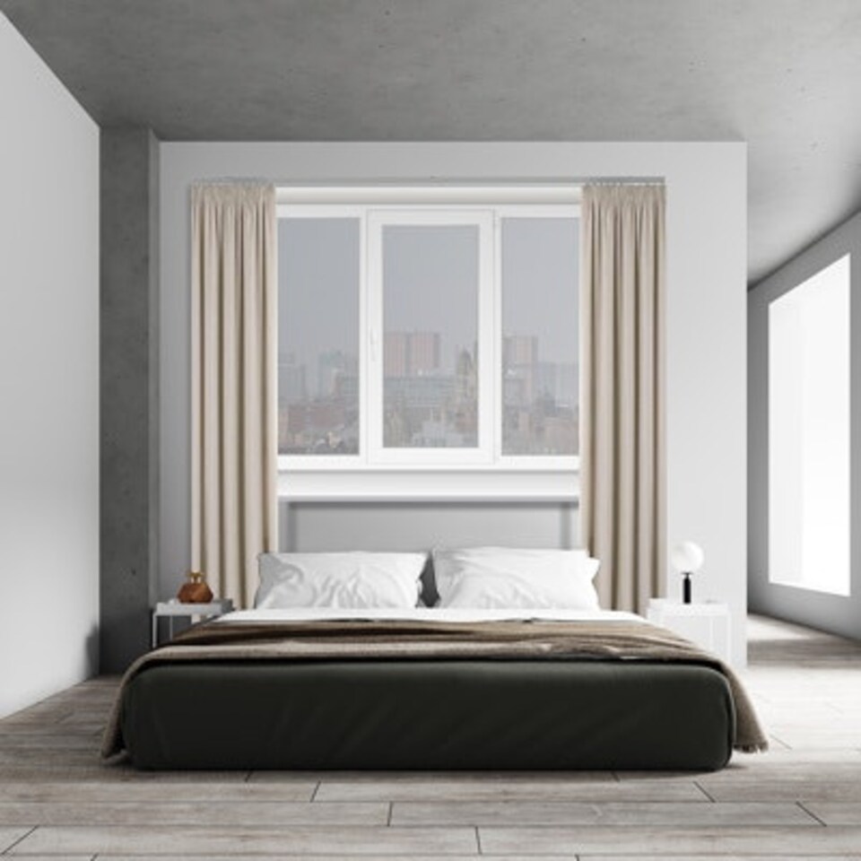 image 1 of 190cm Silver Fineline Aluminium Curtain Track | Silver | Silver