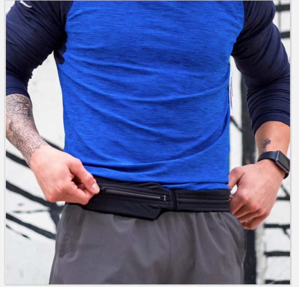 image 1 of SPIbelt Dual Pocket PRO Black with Black Zip