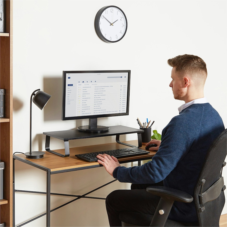 image 1 of VonHaus Monitor Stand with Steel, Non-Slip Legs