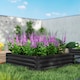 image 8 of Outsunny Raised Garden Bed Metal Patio Backyard Flower Vegetable Planter Green