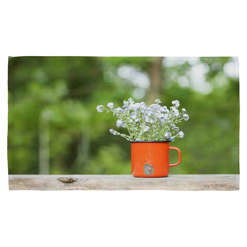 Forget Me Not Flowers Kitchen Towel