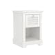 image 2 of Salcombe 1 Drawer Lamp Table | White | White