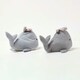image 3 of Homescapes Set of 2 Grey Whale Doorstops