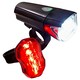 image 3 of AWE AweCity+ Bright 30 Lux StVZO OptiTec Lens + Rear Bright 5x Red SMD LEDs Bike Light Set