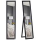 image 1 of HOMCOM Full Length Mirror, Floor Standing or Wall-Mounted Long Mirror, Black