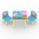 image 1 of Peppa Pig Table & 2 Chairs - MDF - Wood - L50 x W50 x H48.5 cm