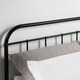 image 3 of Aldbury Modern Traditional Style Black Metal Bed Frame (Small Double) | Black | Black | Small Double