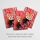 image 3 of Red Panda Bamboo Greeting Card Cute Wildlife Any Occasion Set of 3 Blank Inside