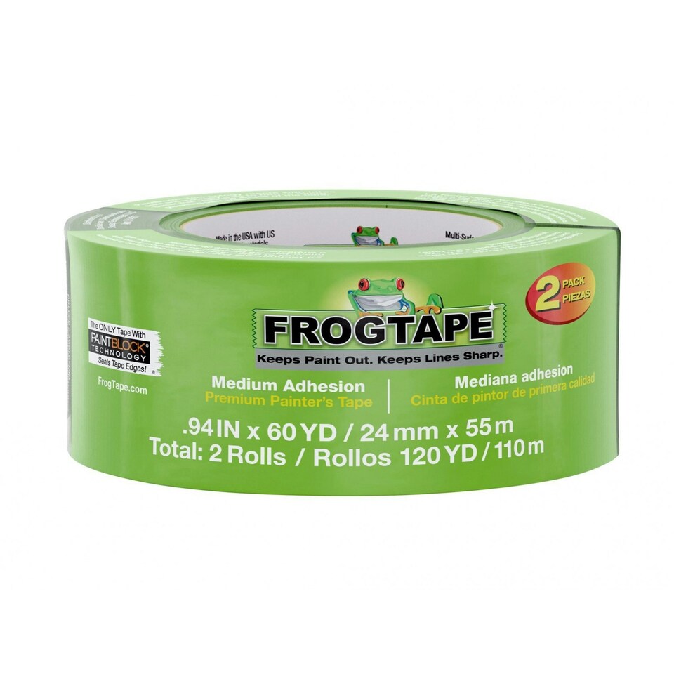 Shurtape Frogtape Multi-surface Masking Tape - Multi Colour - 24mm x 55m, Pack of 2