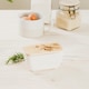 image 2 of The Just Slate Company Bee White Butter Dish