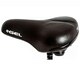 image 3 of Sport Direct Unisex Large Gel Black Bike Saddle With Steel Rails