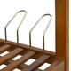 image 9 of HOMCOM 3-Tier Shoe Rack Acacia Wood Shoe Storage Shelf for Entryway Bedroom Teak
