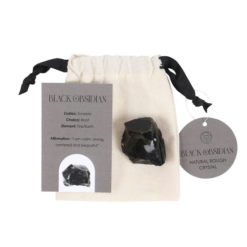 image 1 of Something Different Obsidian Rough Crystal - Black - One Size