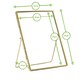 image 3 of Nicola Spring Standing Metal Photo Frames - 8" x 10" - Silver - Pack of 2 - Freestanding Picture Frame Display Frame Poster Frame Picture Display Silver | S