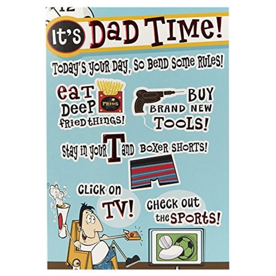 image 1 of Father's Day You Rock Humour 3 Fold Card