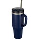 image 1 of Melbourne 1200ml Mug With Straw - Navy - One Size