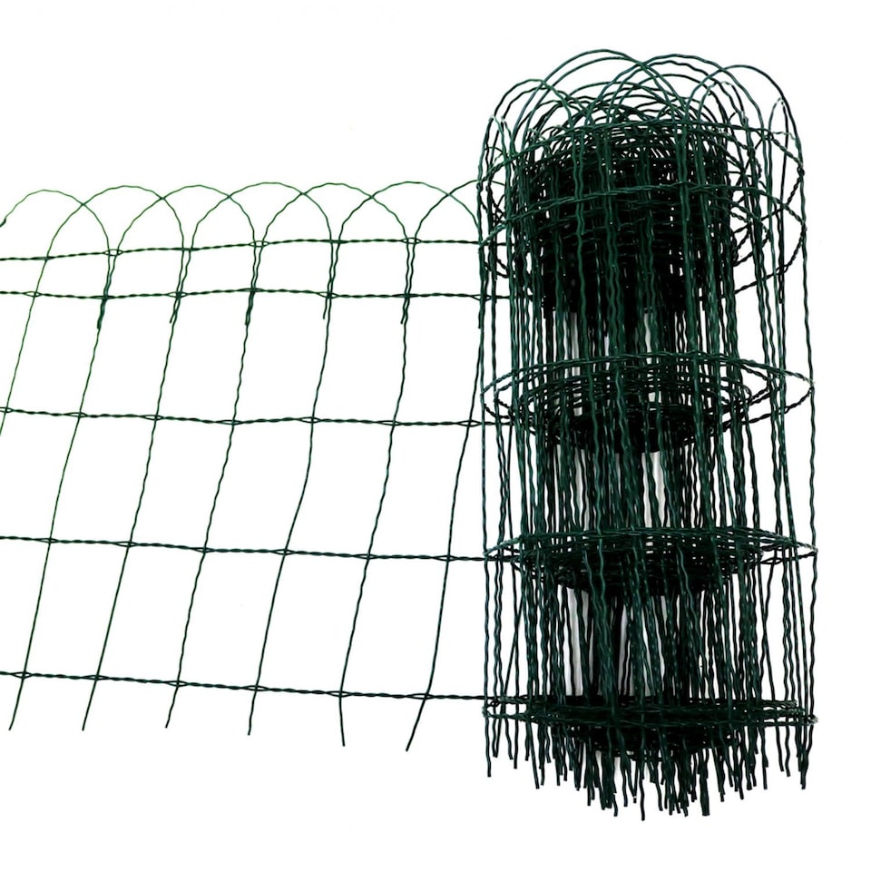 image 1 of 10m x 650mm Garden Lawn Border Edging Fencing PVC Coated Wire