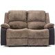 image 2 of Postana 2 Seater Manual High Back Jumbo Cord Fabric Recliner Sofa (Brown)
