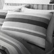 image 2 of Simply Stripes Duvet Cover Set - Super King - Charcoal