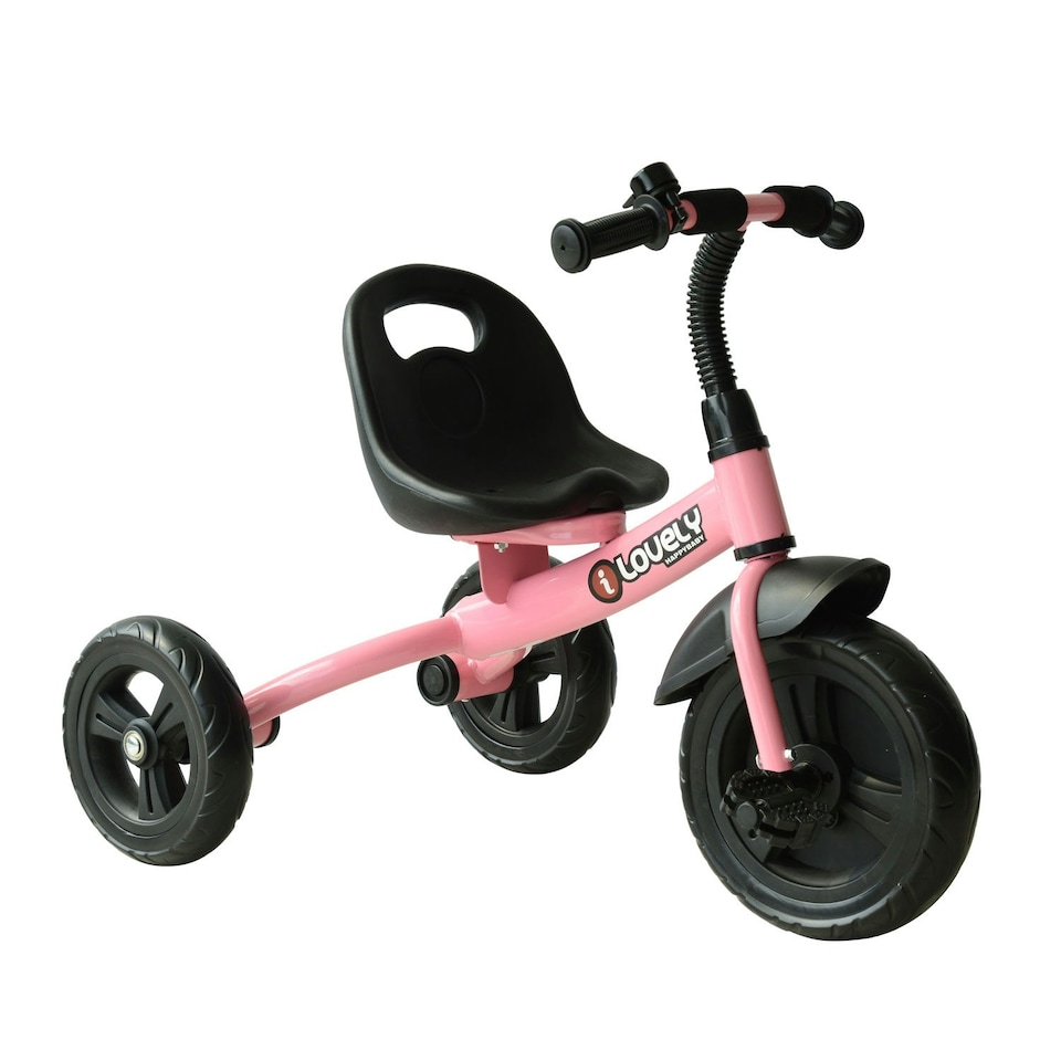 image 1 of HOMCOM Baby Kids Children Toddler Tricycle Ride on Trike W/ 3 Wheels Pink