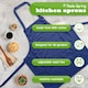 image 2 of Nicola Spring Cotton Kitchen Bib Aprons - One Size - Navy - Pack of 2