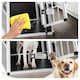image 5 of Aluminium Pet Car Crate Travel Cage Dog Puppy Cat Transport Kennel 2 sizes - 69x54x50cm