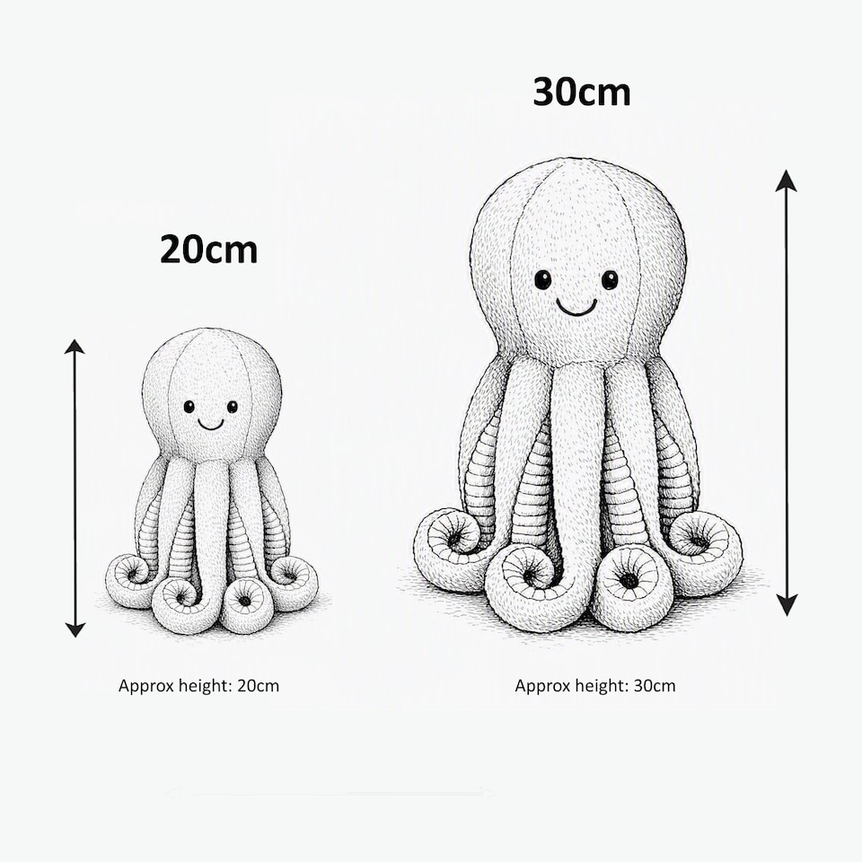 image 1 of Gosh! Octopus Plush Softie Toy