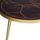 image 3 of Jusleen Solid Mango Wood Round Coffee Table Brown