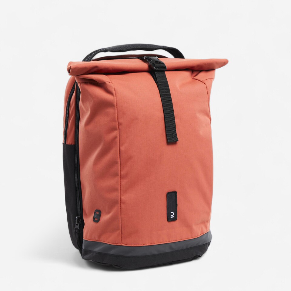 image 1 of Decathlon 27 L Cycling Double Pannier Rack Backpack