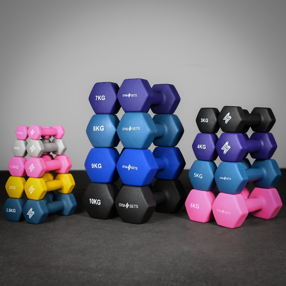 image 1 of GYM SETS Neoprene Dumbbell Pairs | 2x 3kg (Pair)