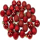 image 2 of Red Baubles - 3cm, 24 Pieces Set, PVC