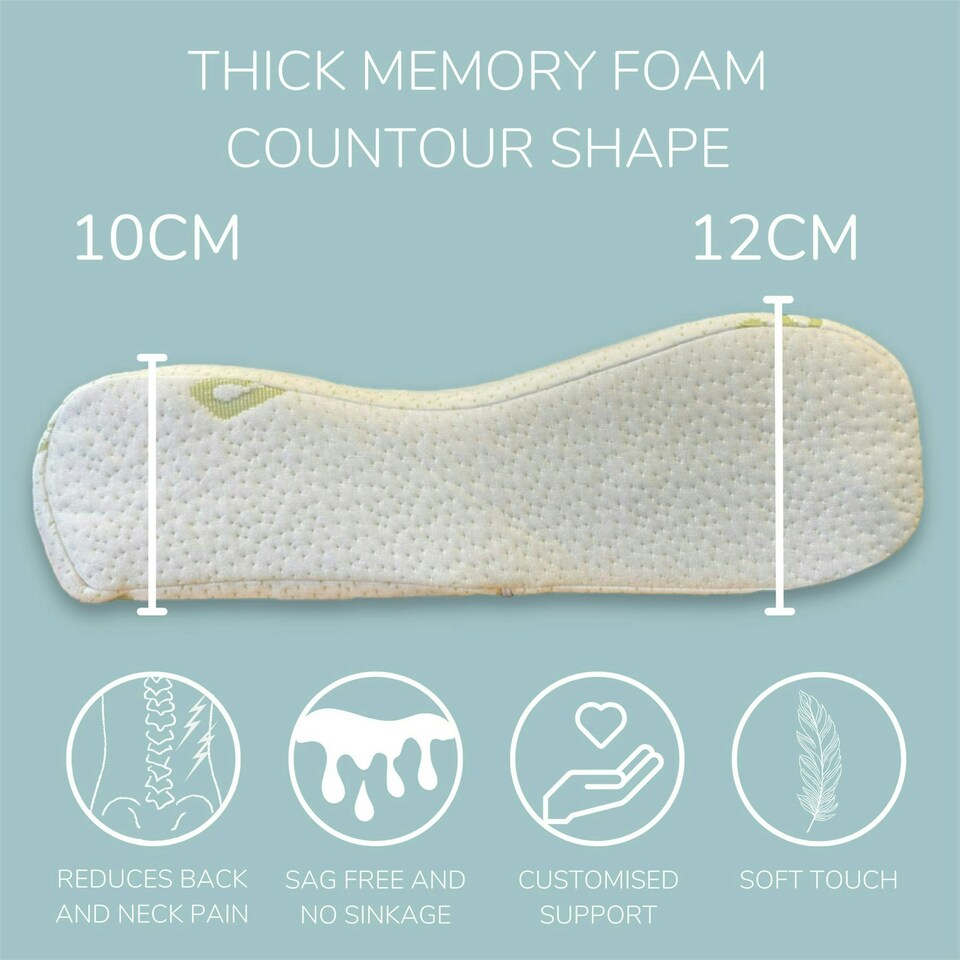 image 1 of Bamboo Memory Foam Contour Pillow