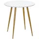 image 1 of HOMCOM Round Dining Table with Matte Top Metal legs, Kitchen Table for 2 People