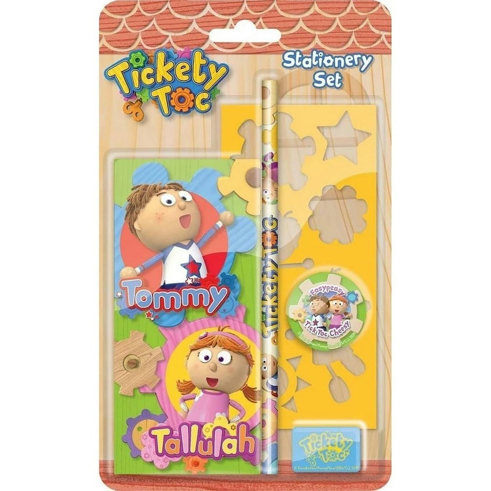 Tickety Toc Stationery Set - Multicoloured - One Size