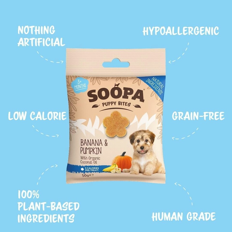 image 1 of Soopa Pack Puppy Bites - Healthy Vegan for Dogs, white