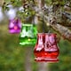 image 3 of Hanging Tealight Holders - 12 Pack Candle Holders Glass for Indoor and Outdoor Ambiance | Multi | Coloured | 10cm x 8.3cm | 12