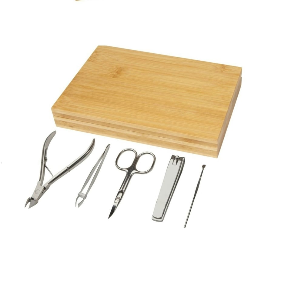 image 1 of Bullet Ladia Bamboo Manicure Set - Natural - One Size